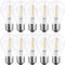 NCC-Licht 10 x LED Filament Glühbirne A60 1W fast 15W E27 klar warmweiß 2700K
