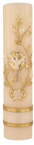 Angelitos de Mexico Candle Handmade Artisanal Cross for Confirmation Mass Baptism Catholic
