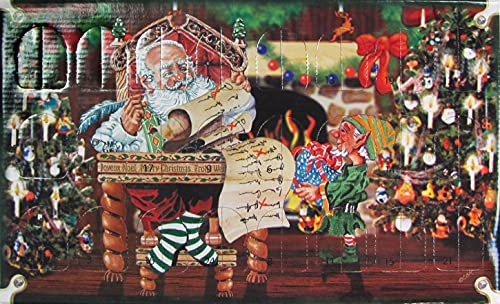 Dekohelden24 ORIGINAL LAUSCHAER Christbaumschmuck - Adventskalender mit 24 Mini Glasornamenten