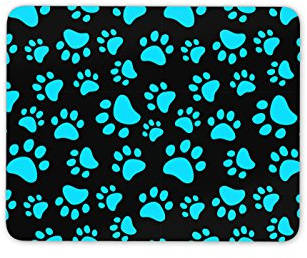 Destination Vinyl Ltd Blue Paw Print Mouse Mat Pad - Dog Cat Kitten Mum Sister Fun Gift Computer #8691