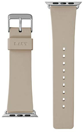 LAUT | Active Watch Strap for Apple Watch Series 1/2/3/4 | Durable Construction | Wipe Clean TPU Material | Stainless Steel Hardware (42mm / 44mm • Taupe)