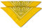 fashionchimp Nicki-Halstuch aus 100% Baumwolle im 2er Set, Unisex Bandana, AZO-Frei (Dunkelgelb)