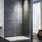 SIRHONA Paroi de douche 80 cm à l’italienne avec barre de stabilisation porte douche et 8mm verre NANO cabines et portes de douche