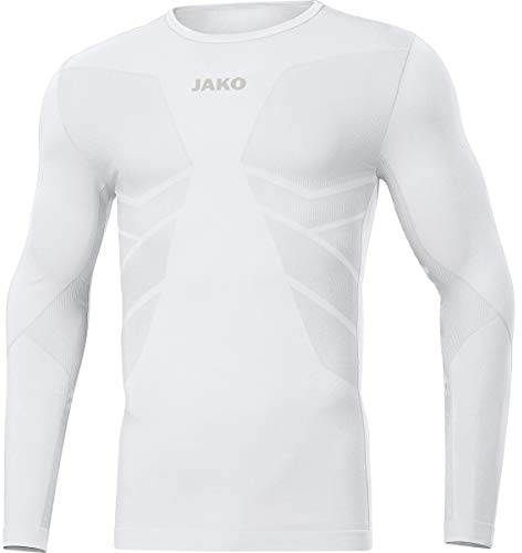 JAKO Comfort 2.0 Langarm Hell Weiss, M Unisex
