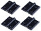 YOFASEN Bisagras Plegables - 4PCS Bisagras de Puerta de Hardware para Puerta de Armario Doméstico, Aleación de Zinc, Negro, 60 * 60 * 6mm