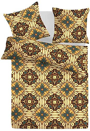 Schlummerglück Original Bettwäsche mit zeitlos modischen Motiven, Qualitätsware zum attraktiven Preis, 100% Baumwolle, Verschiedene Modelle und Qualitäten verfügbar (Gothic 135/200)