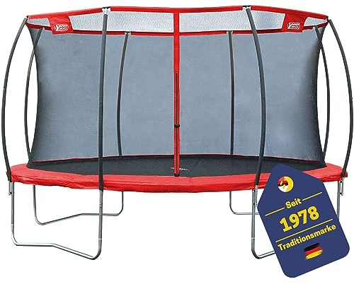 BEST SPORTING Trampolin Superstar 2.0 Outdoor Gartentrampolin Hochwertig Stabil mit Sicherheitsnetz Ø 366 cm für Kinder und Erwachsene bis 100 kg