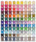 Simthread Polyester Maschinen Stickgarn 108 Farben, 800 Yards Schnappen Spulen, für professionelles Stickdesign