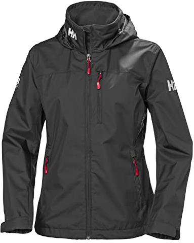 Helly Hansen Damen W CREW HOODED JACKET, Schwarz, S EU