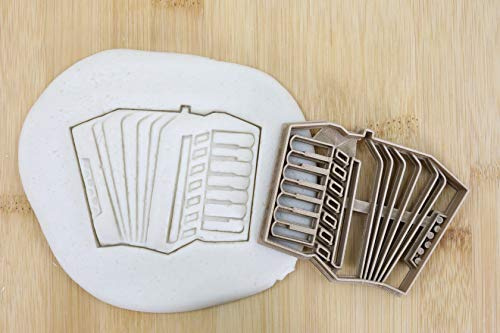 Cookie Cutter Fondant Keksstempel/Ausstechform Keksausstecher Musikinstrument Akkordeon ca. 8cm