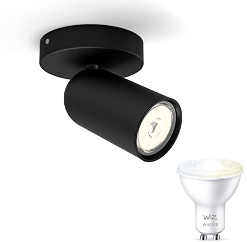 Philips myLiving Pongee Aufbauspot Schwarz - 1 Leuchte - Spots Oberfläche inkl. WiZ GU10 - Warmweiß bis kaltweißes Licht - Bluetooth
