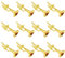 Tomaibaby Miniature Trumpet Trumpet, 12pcs Dollhouse Musical Instruments Mini Dollhouse Model Christmas Tree Hanging Decorations, Golden