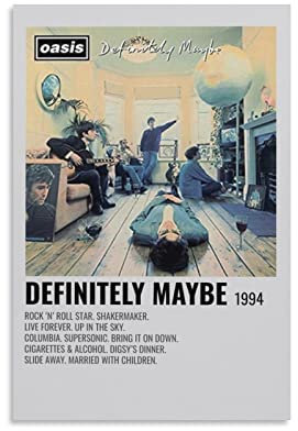 PONINI Definitely Maybe Minimalistische Ästhetik Filmposter Polaroid Poster Druck Kunst Wandbild Leinwand Poster Moderne Schlafzimmer Dekor 40 x 60 cm