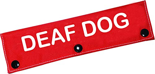 Hearing Impairment Dog Leash Sleeve Deaf Dog Dog Leash Wrap Wrap Alert Hanging ID Patch Tag Pet Birthday Gift