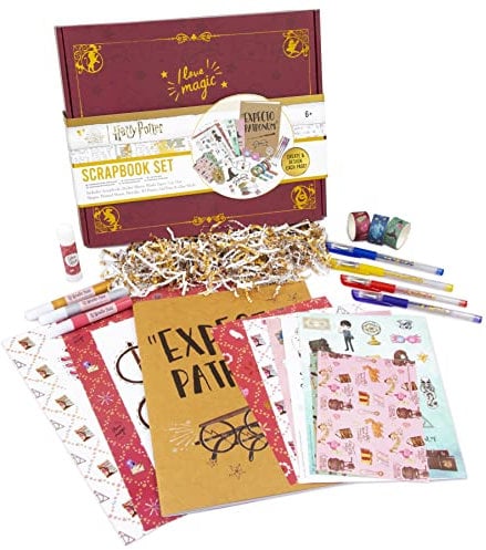 Wizarding World Harry Potter Scrapbook Set - Harry Potter Gifts - Scrapbook Accessories - Harry Potter Gifts for Girls - Harry Potter Arts and Crafts - Scrapbook Kit - Girls Scrapbook Kit