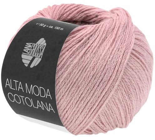 LANA GROSSA Alta Moda Cotolana | Edles Kettengarn aus 45% Schurwolle (Merino superwash), 45% Pima Baumwolle & 10% Polyamid| 50g Wolle zum Stricken & Häkeln | 150m Garn FB 43
