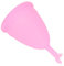 Menstruationstasse, Weiche Menstruationstasse, Sicherer Halbmondstiel für die Heimreise für Frauen (Rosa)