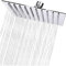 Soffione Doccia a Pioggia in Acciaio Inox, 20 x 20 CM, 8 Pollici Docce Fisso Quadrato, Acciaio, Cromo, ugello anti-otturazione