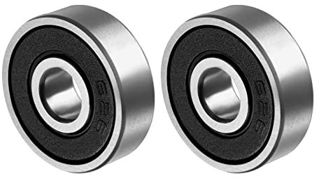 QUARKZMAN 626-2RS 6x19x6mm Kugellager x 2Stk. Chromstahl für Maschinen und Werkzeuge Doppelt versiegelt