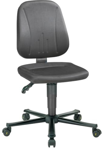 Bimos Arbeitsstuhl Unitec 2 mit Rollen, ESD, blau (Sitz Drehstuhl Bürostuhl ESD Unitec) typischer Ableitwiderstand: Rgp = 10(hoch 5) - 10(hoch7) Ohm/Sitzhöhe: 440-590 mm/Sitzbreite: 460 mm