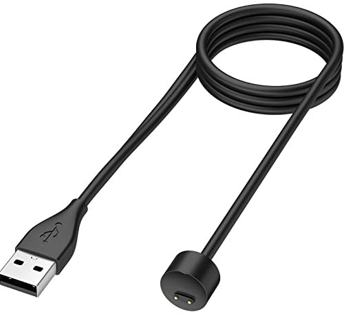 Amzpas Caricatore per Xiaomi Mi Band 5/ Mi Band 6/ Mi Band 7, Veloce Portatile Cavo di Ricarica USB Compatibile con Xiaomi Mi Band 7/Mi Band 6/Mi Band 5 (100cm)