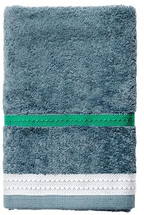 UNITED COLORS OF BENETTON. - Toalla de tocador 30x50cm 450GSM 100% Algodón Azul Oscuro con Rayas