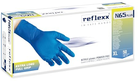 Reflexx N65 Plus Guanto monouso Unisex - Adulto (Pacco da 50)