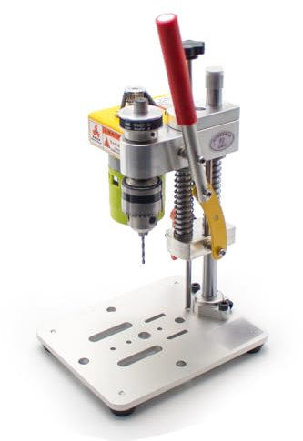 Toplionace Mini Trapano a Colonna Precision 795 Trapano da Tavolo a Motore Trapano Portatile da Banco B10 Mandrino Strumento per Artigianato in Giada in Legno di Metallo