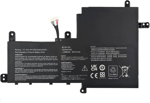 FESTAS® B31N1729 Batterie de rechange pour ordinateur portable Asus VivoBook S15 S530 S530U S530UA S530UF S530UN X530 X530U X530UA X530UF X530UN X530FA X530FN K55 11,52 V 42 Wh 30F K5. 30FN K530FF