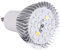 LED Grow Light Bulb, Aluminum Material, 18W 18 LED Beads, E27/E14/GU10 Socket, for Indoor Gardening, Hydroponic Garden, Greenhouse Planting (GU10)