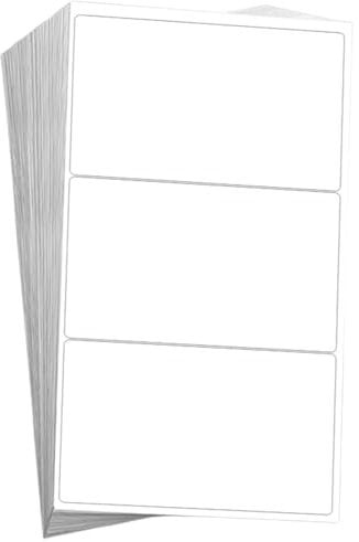 Large Sticky Labels for Storage Boxes - 60 White Label Stickers, Perfect Size 4 x 2.4 Inch (102 x 62mm), Removable Labels with Anti-Smudge Coating, Large Labels Stickers for Storage Box Organization