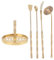 PRETYZOOM 1 Satz Weihrauch-Modell Räucherformen Räucherschaufel Ziegelzange Pulver-weihrauch-kit Chinesisches Weihrauchbrenner-Set Weihrauchbrenner Halter Adlerholz Golden Kupfer