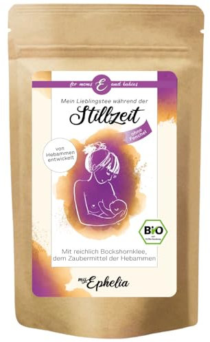 myEphelia | Bio Stilltee ohne Fenchel für Mütter nach der Geburt | mit reichlich BOCKSHORNKLEE (21%) | bis zu 55 Tassen