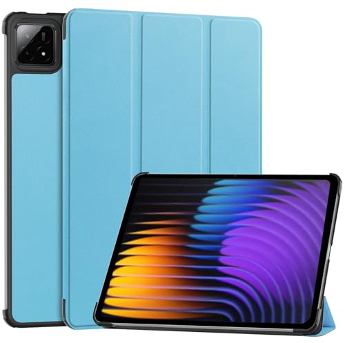 GOZOPO Hülle für Xiaomi Pad 7 / Pad 7 Pro 2024, Xiaomi Pad 8 / Pad 8 Pro 11,2 Zoll Ultraleicht Smart Case Cover mit Auto Schlaf/Wach und Ständerfunktion (Blau)