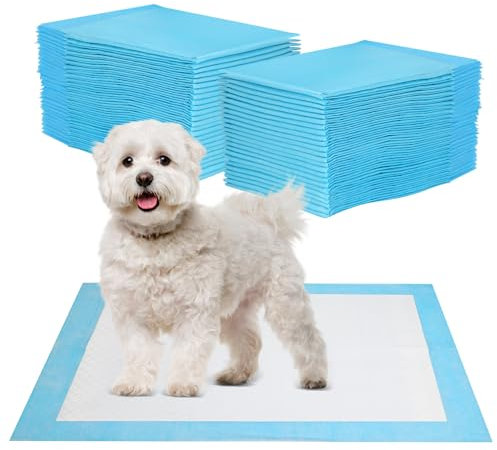 JANUIXCO 40 Stück PIPI Matten für Hunde 60 × 60 cm - Wickelunterlage Auslaufsicheres 5-Lagiges Design, Schnell Trocknender Oberfläche - Inkontinenzunterlage Einweg für Kranke und Inkontinente Tiere