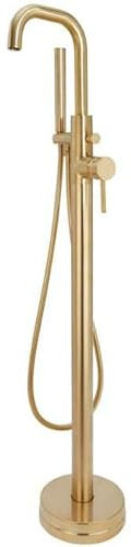 Apres Brushed Brass Free-Standing Bath Shower Mixer Tap