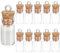 Larrel Mini Glass Bottle,16PCS Cork Stoppers Glasses Bottles Tiny Jars with Lids Small Glass Jars Bottles Romantic Decorations for Message Candy Wishing Bottle