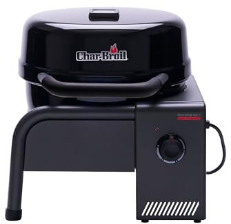 Char-Broil Patio Bistro Cube E Barbecue électrique mobile TRU-Infrared, jusqu'à 320 °C, compact pour balcon et terrasse avec thermomètre de couvercle