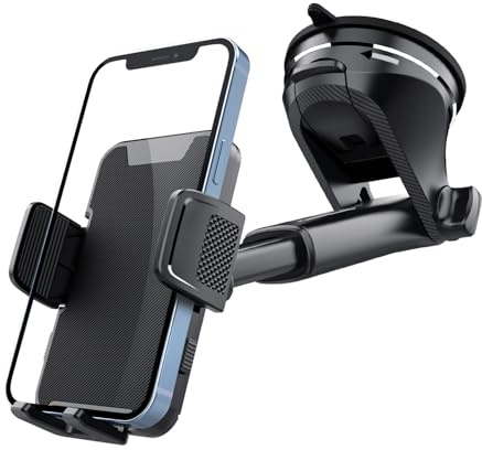 LVJINXIFAFA Porta Cellulare Auto per Fiat 500X 2014-2025, Supporto Smartphone Ventosa Braccio Telescopico Cruscotto Parabrezza Accessori Macchina