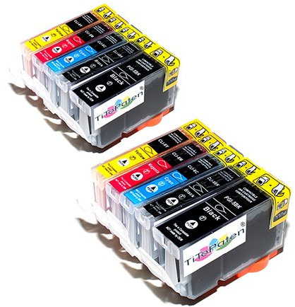 10x Canon Pixma MP610 Kompatible Druckerpatronen - Cyan/Magenta/Gelb/Schwarz- PATRONEN MIT CHIP
