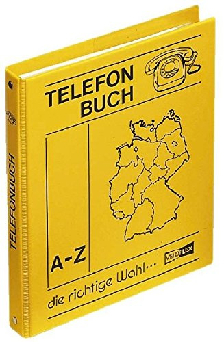 Telefonringbuch A5 4Ri 16mm gb VELOFLEX 5158000 gelb