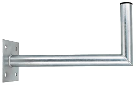 PremiumX 45-50cm Wandhalter Stahl verzinkt Ø 48mm Winkel Wand-Halterung für Satelliten-Schüssel SAT-Antenne