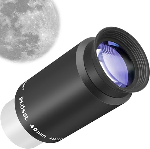 Alstar 3,2 cm 40 mm Plössl-Teleskop Okular – 4-Element-Plössl-Design – Gewinde für Standard 3,2 cm Astronomie Filter