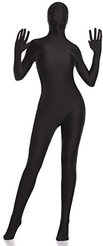 Bluland Spandex Ganzkörperanzug Unisex Zentai Anzug Halloween Kostüm - Schwarz - Medium : 5'4 /. 5'7 (163/ 170 cm)