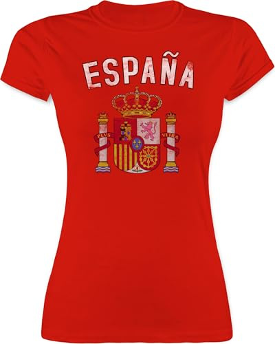 Shirtracer - Shirt Damen - Fußball EM - Spanien Wappen WM