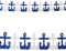 PARTY DISCOUNT® Girlande Anker blau-weiß, 3 m