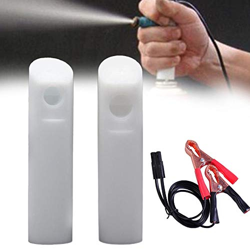 WSDF Kfz-Kraftstoff-Einspritzdüsen-Reiniger-Adapter-Set, universelles Auto-DIY-Injektor-Reinigungswerkzeug-Set mit 2 Düsen (wie abgebildet)