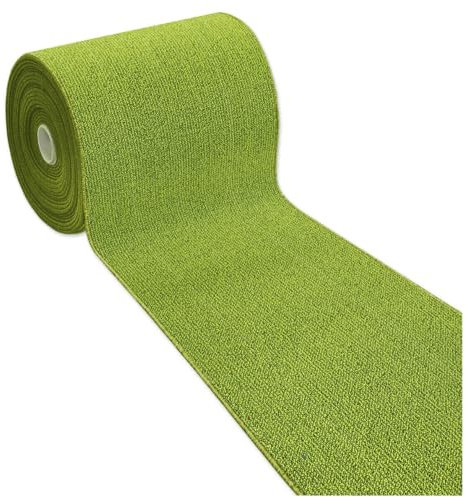 emmevi Tappeto Cucina Tinta Unita Antiscivolo Lavabile Passatoia Asciugapassi Ingresso Entrata 57X360 VERDE