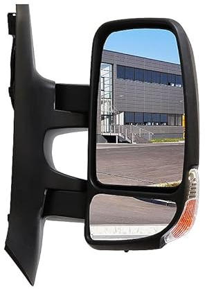 BESTPRICE 1x Elektrischer Außenspiegel rechts beheizbar mit Temperatursensor Seitenspiegel konvex mit Weitwinkelspiegel mit Weitwinkelspiegel Kompatibel mit NISSAN NV400 Bus (X62, X62B), NV400 Kasten