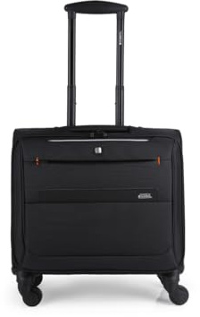 Gabol Maletin Arbeitstasche mit Rollen, Unisex, Erwachsene, Schwarz (Schwarz), Einheitsgröße